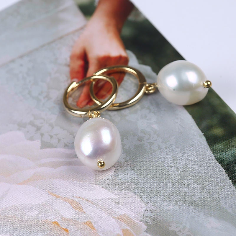 Baroque Fresh Water Pearl Earrings