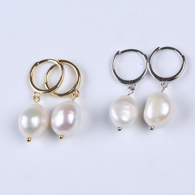 Baroque Fresh Water Pearl Earrings